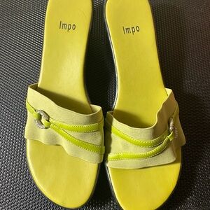 Impo Women's Lime Green Slide Sandals